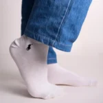 White PL Ankle Socks SN32