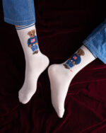 White Flag Bear Funky Socks SN37 - Image 2