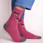 Puppy Beanie Crew Socks FS026