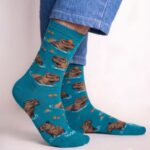 Capybara Splash Crew Socks FS024
