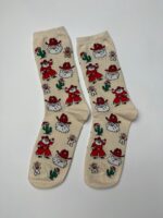 Cowboy Santa Crew Socks FS028 - Image 3
