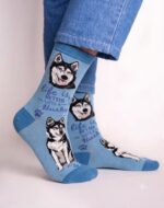 Life Is Better with a Husky Crew Socks FS013