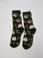 Woodland Hedgehog Crew Socks FS035 - Image 3