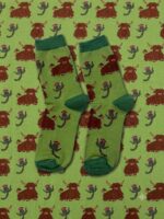 Highland Cow Crew Socks FS037 - Image 2