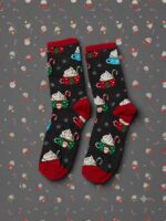 Cozy Cocoa Crew Socks FS038 - Image 2