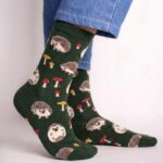 Woodland Hedgehog Crew Socks FS035