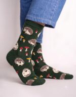 Woodland Hedgehog Crew Socks FS035