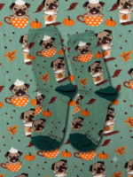 Pumpkin Spice Pug Crew Socks FS021 - Image 2