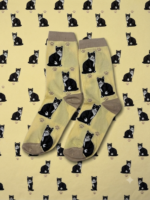 Tuxedo cat body yellow socks FS017 - Image 2