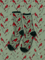 Cardinal Songbird Crew Socks FS022 - Image 2