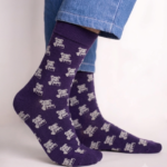 Poodle Purple socks FS006