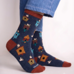 Birdhouse Haven Crew Socks FS020