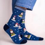 Cozy Penguin Crew Socks FS025